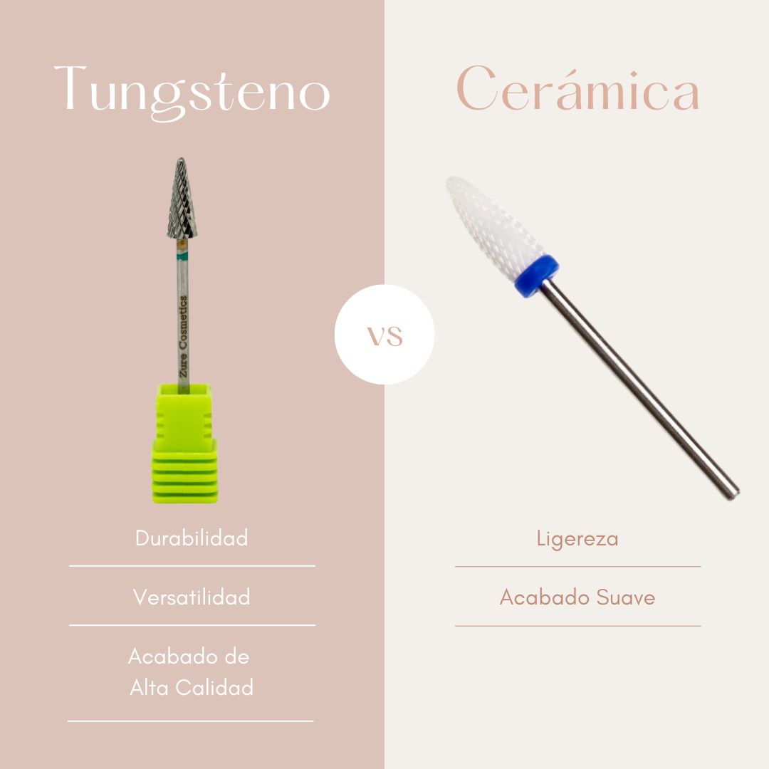 Diferencia entre broca de Cerámica y de Tungsteno